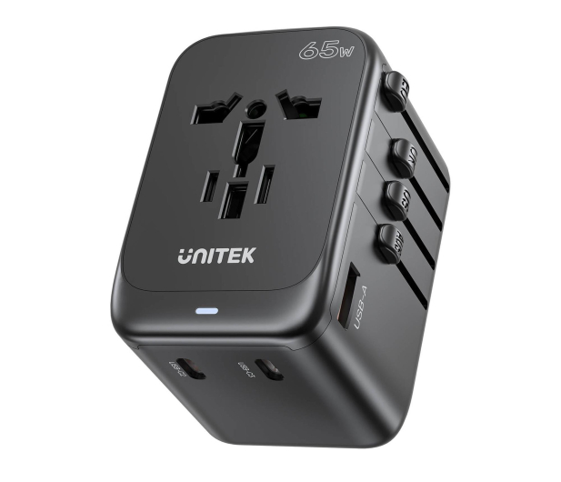 Unitek Ładowarka podróżna EU/US/UK/AUS PD 65 W - 1455239 - zdjęcie